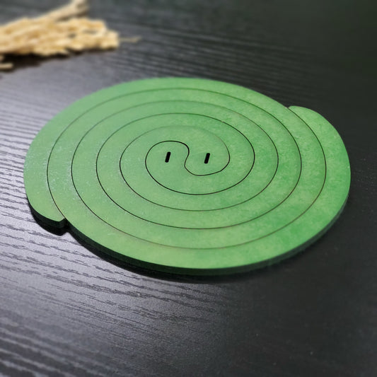 2 piece setJapanese Spiral Design Trivet Green Original Gift Made in Japan