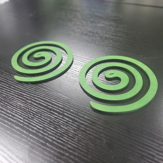 2 piece setJapanese Spiral Design Trivet Green Original Gift Made in Japan