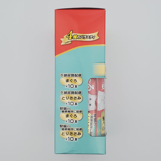CIAO Churu Cat Treat Urinary Kidney Care 40 Pack Tuna Chicken Japan Made Box