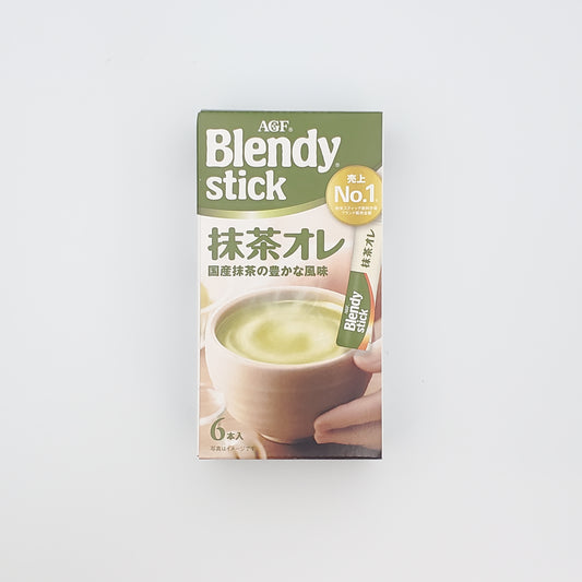 AGF Blendy Stick Matcha Latte 6 Sticks Creamy Sweet Green Tea Mix From Japan