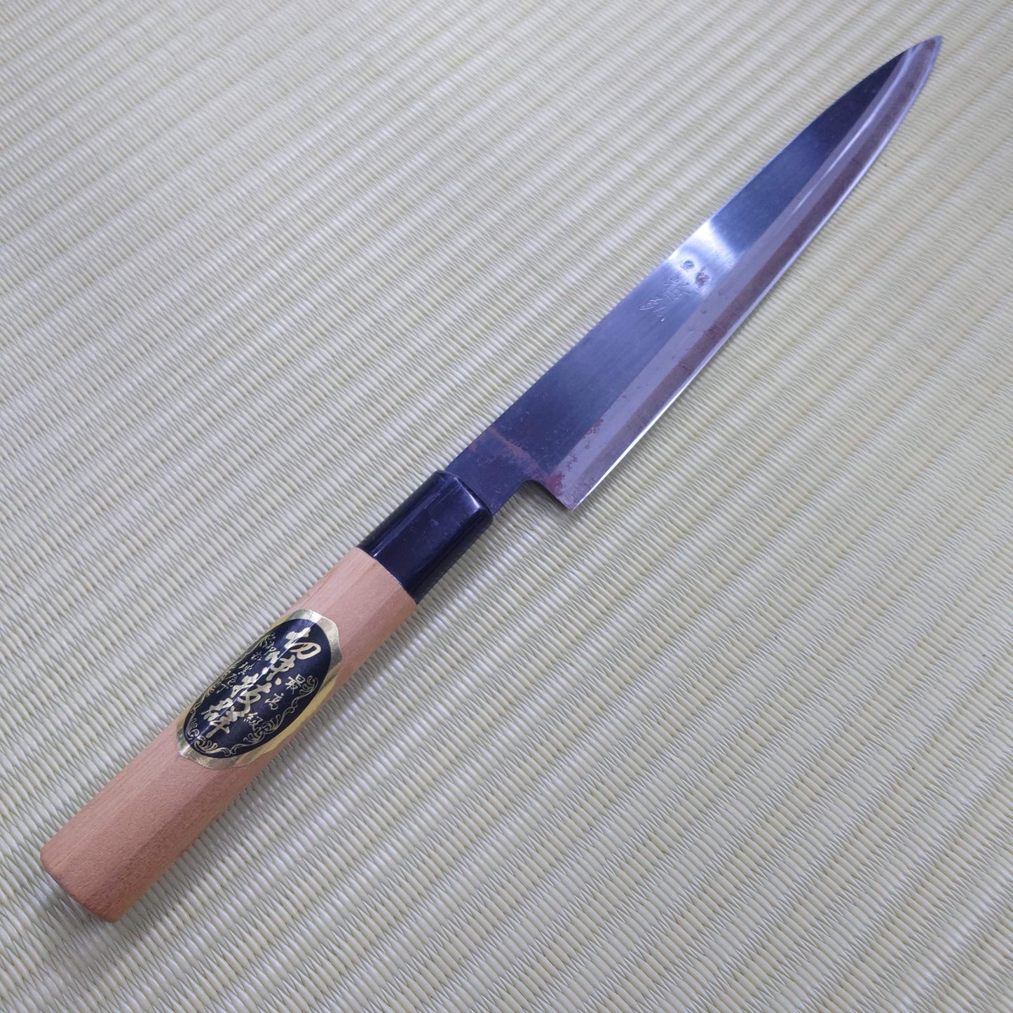 Sale! Tetsuhiro Japanese Yanagi Knife Black Blade Used Kitchen Japan Sasimi F-258