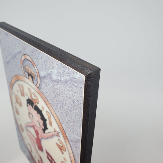Betty Boop Retro Wall Art Clock Design | Nostalgic Anime Decor 9.8"x7.5"