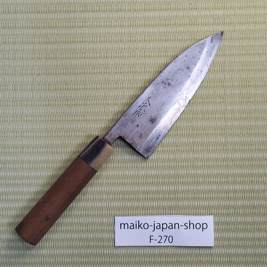 Kyuuji Deba Japanese Used Kitchen Knife 150mm Single Bevel Sushi Sashimi F-270
