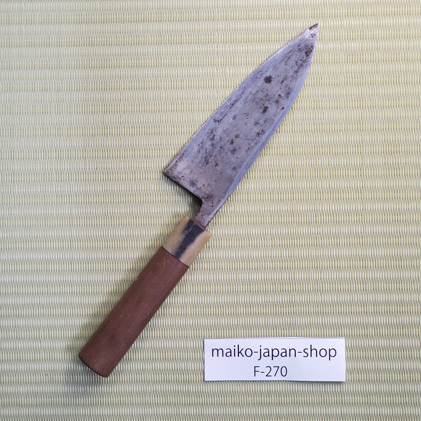 Kyuuji Deba Japanese Used Kitchen Knife 150mm Single Bevel Sushi Sashimi F-270