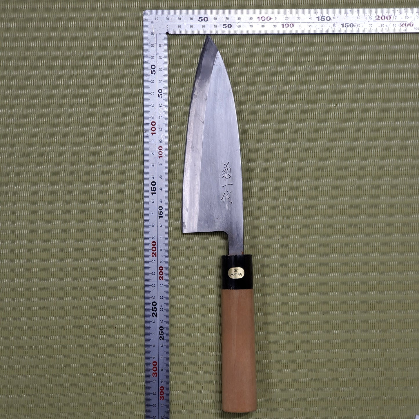 Rale! Left-Handed Kikuichi Used Deba Knife 155mm Sharpened Made in Japan F-274