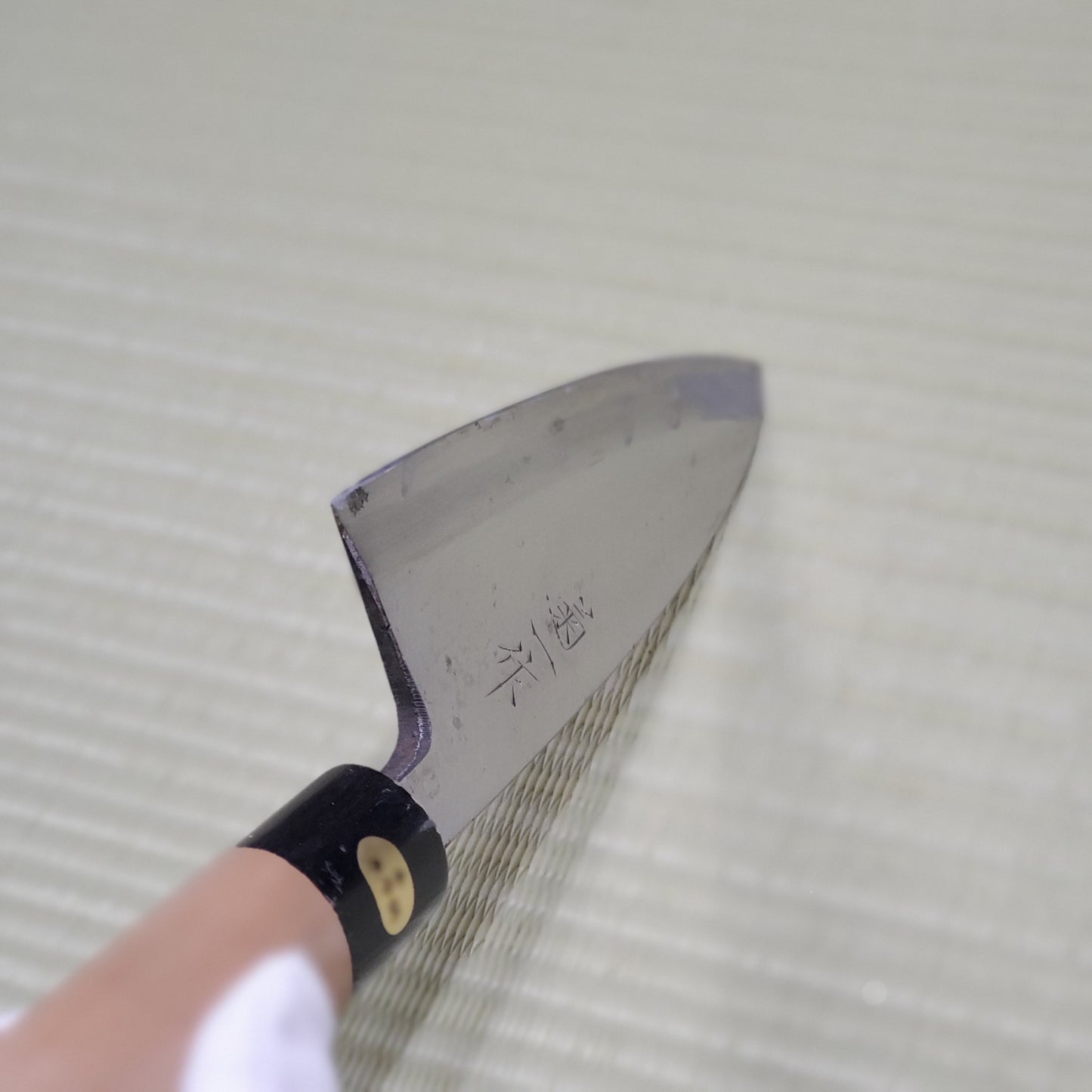 Rale! Left-Handed Kikuichi Used Deba Knife 155mm Sharpened Made in Japan F-274