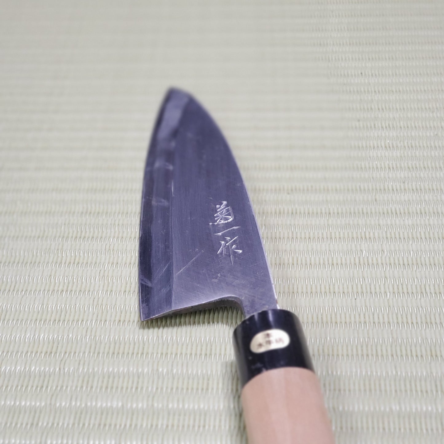 Rale! Left-Handed Kikuichi Used Deba Knife 155mm Sharpened Made in Japan F-274