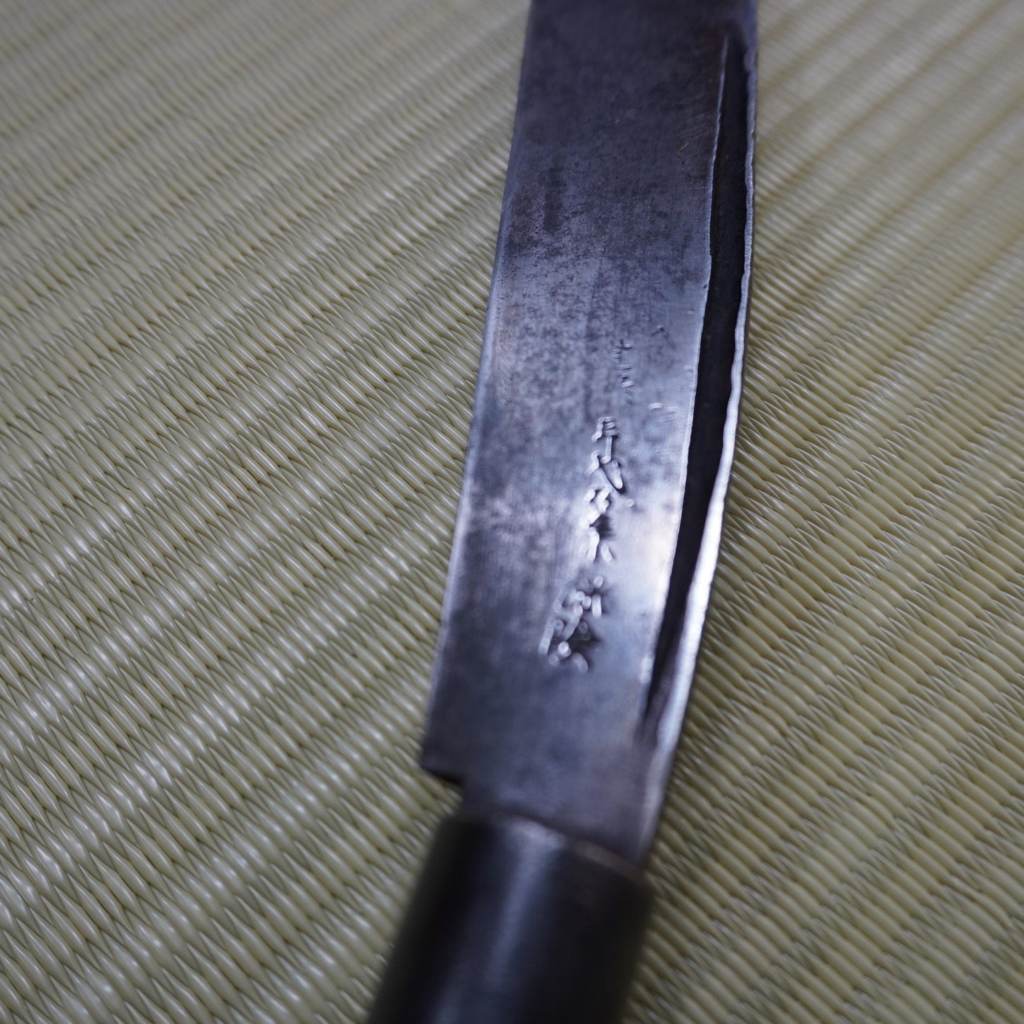 Sale! Vintage Japanese Nata Machete 170mm Single Bevel Blade with Sheath F-287