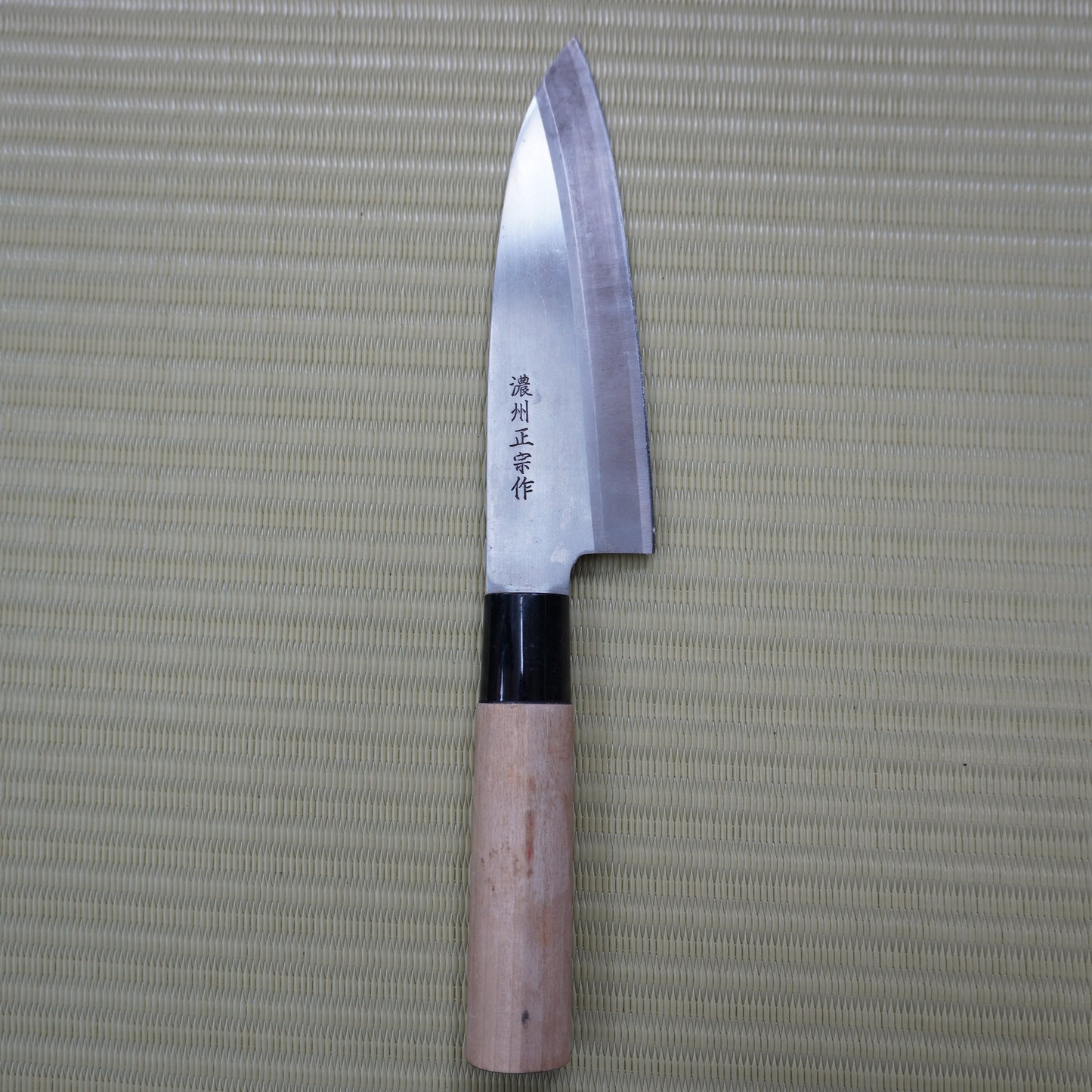 Noshu Masamune Japanese Used Deba Knife 155mm Vintage Lightweight Sushi F-299