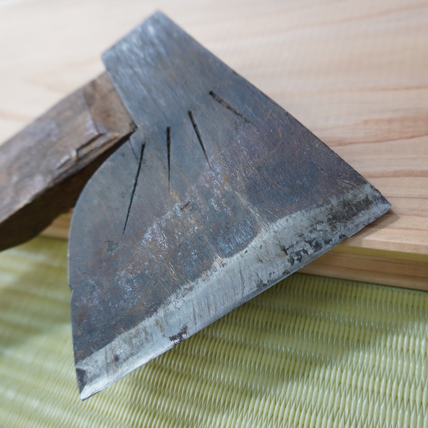 Vintage Japanese Axe Double Edge 120mm Blade 380mm Long F-300