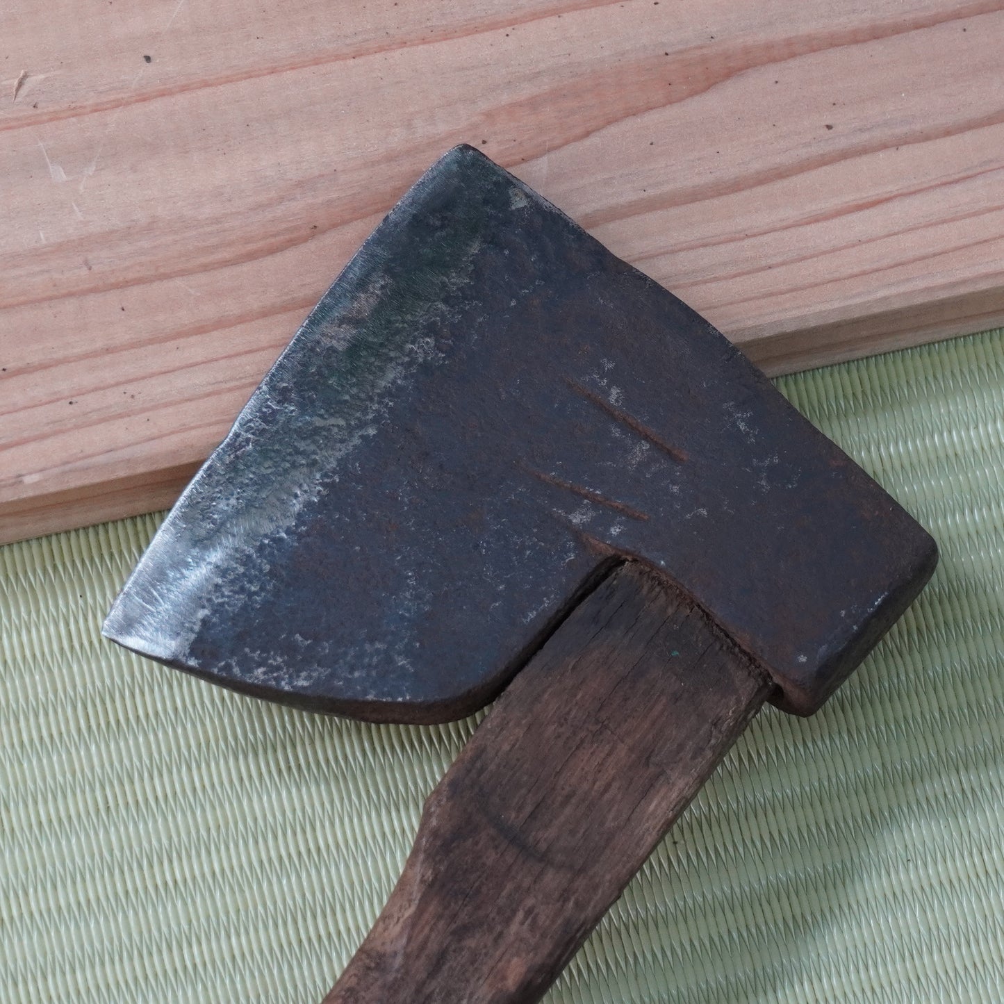 Vintage Japanese Axe Double Edge 115mm Blade 370mm Long F-301
