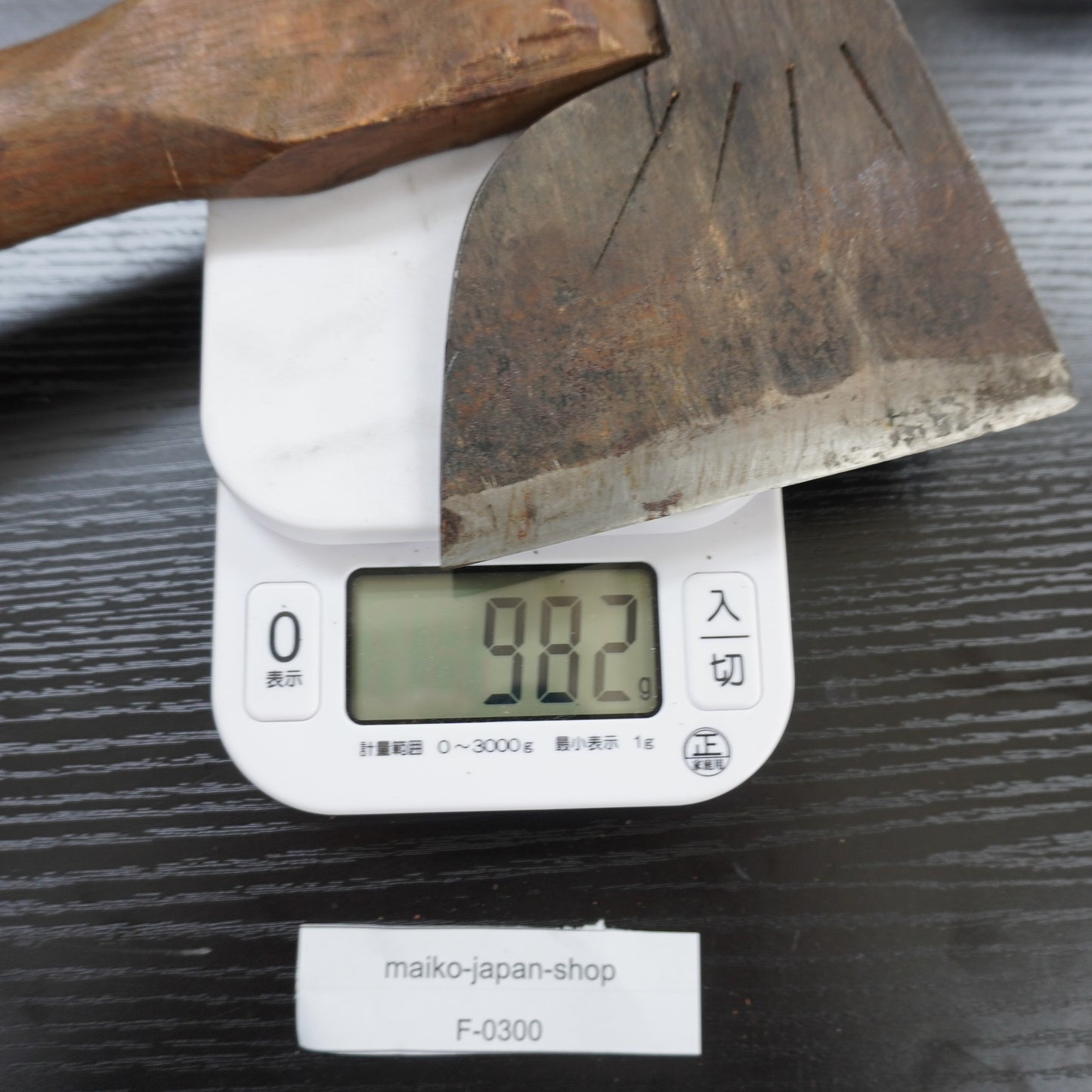 Vintage Japanese Axe Double Edge 120mm Blade 380mm Long F-300