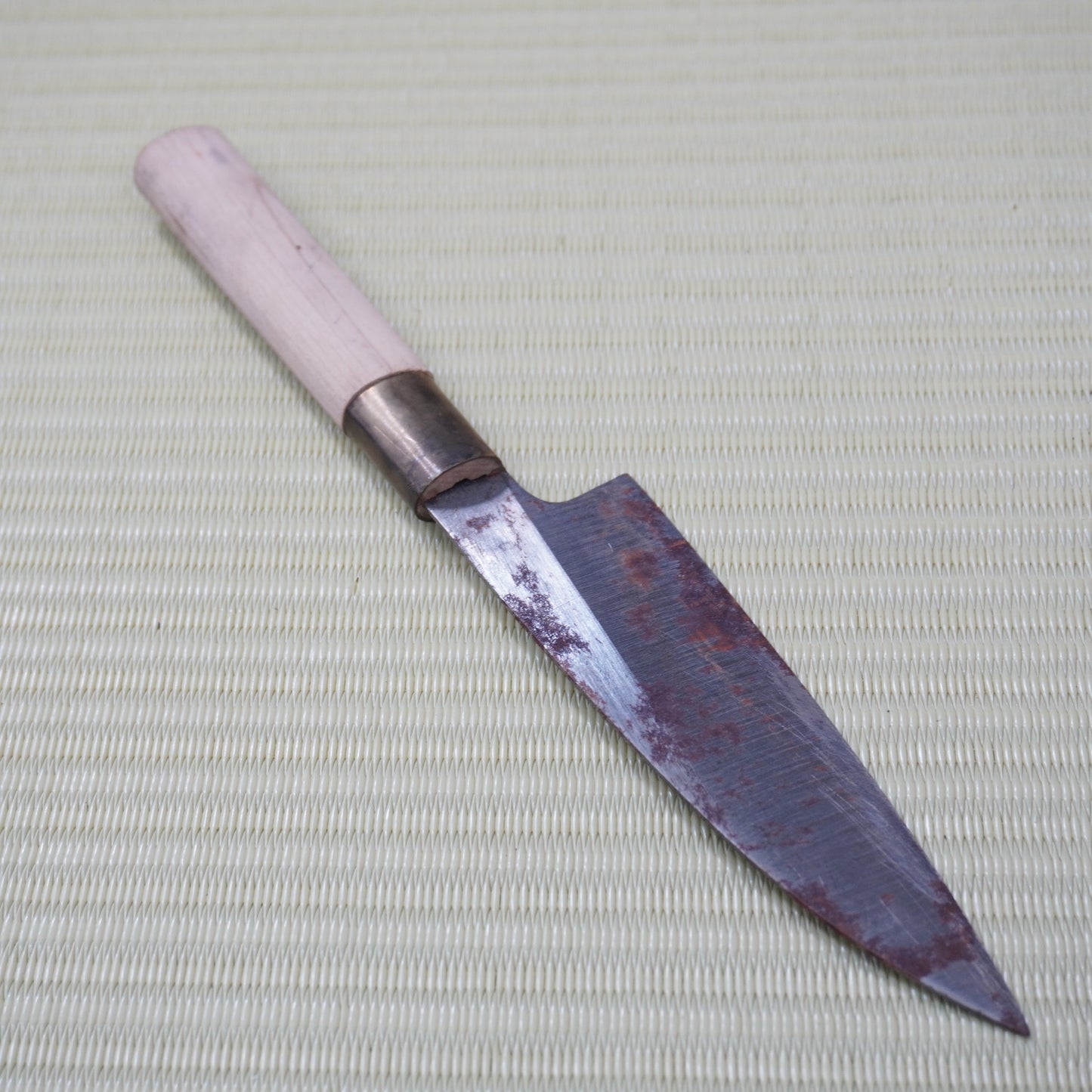 Sale! 3pc Japanese Vintage Knife Set Lightweight Santoku Deba Signed Sushi F-308