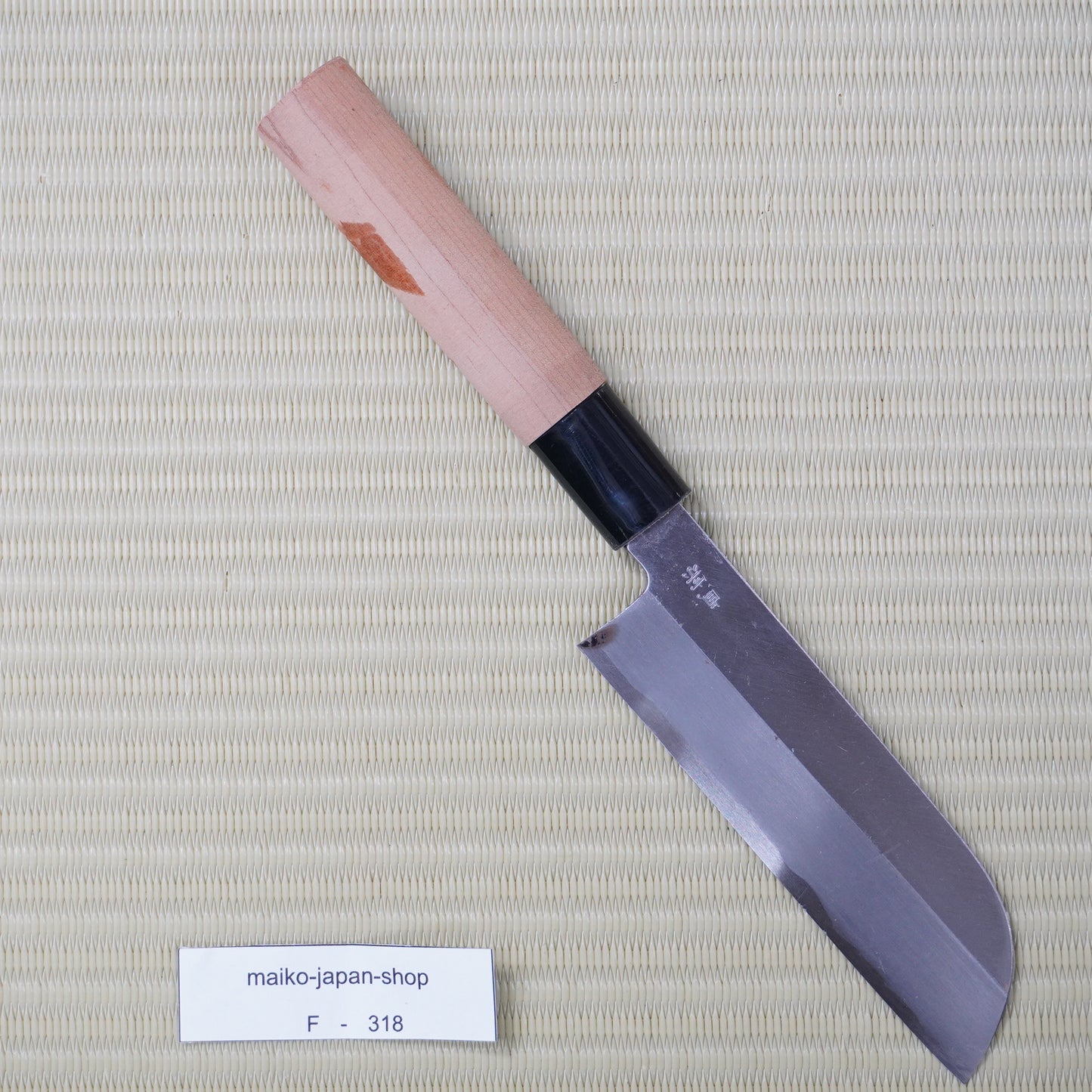 Sadamune Deba Kitchen Knife 140mm Signed Vintage Lightweight Japan Blade F-318