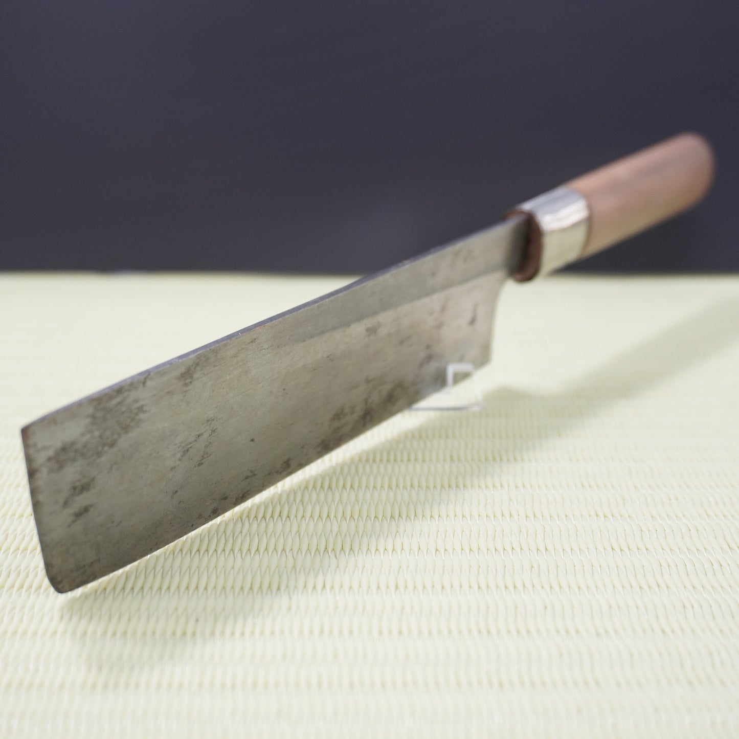 Sakai Tamashiki Nakiri Knife 175mm Signed Lightweight Vintage Japan F-323