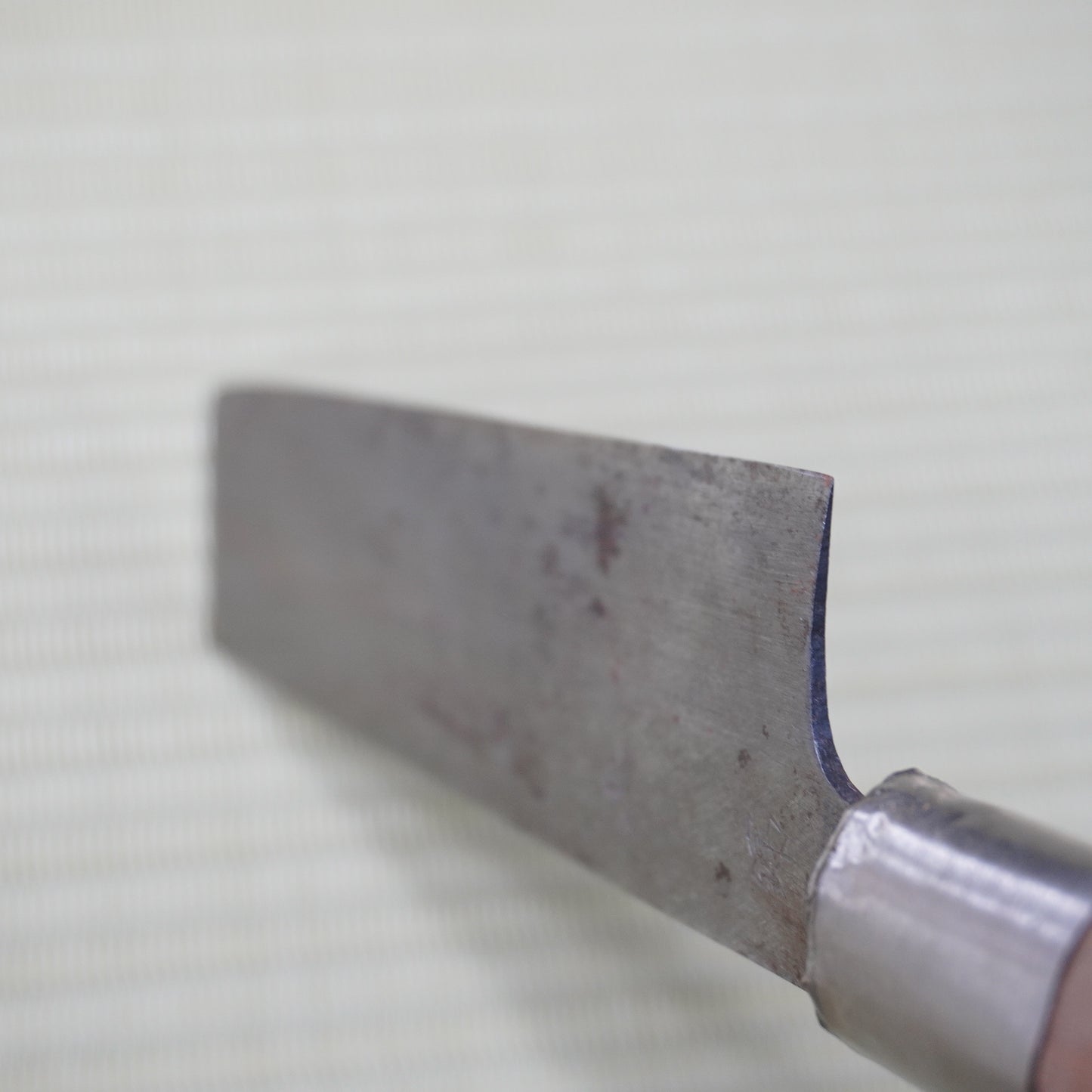 Sakai Tamashiki Nakiri Knife 175mm Signed Lightweight Vintage Japan F-323