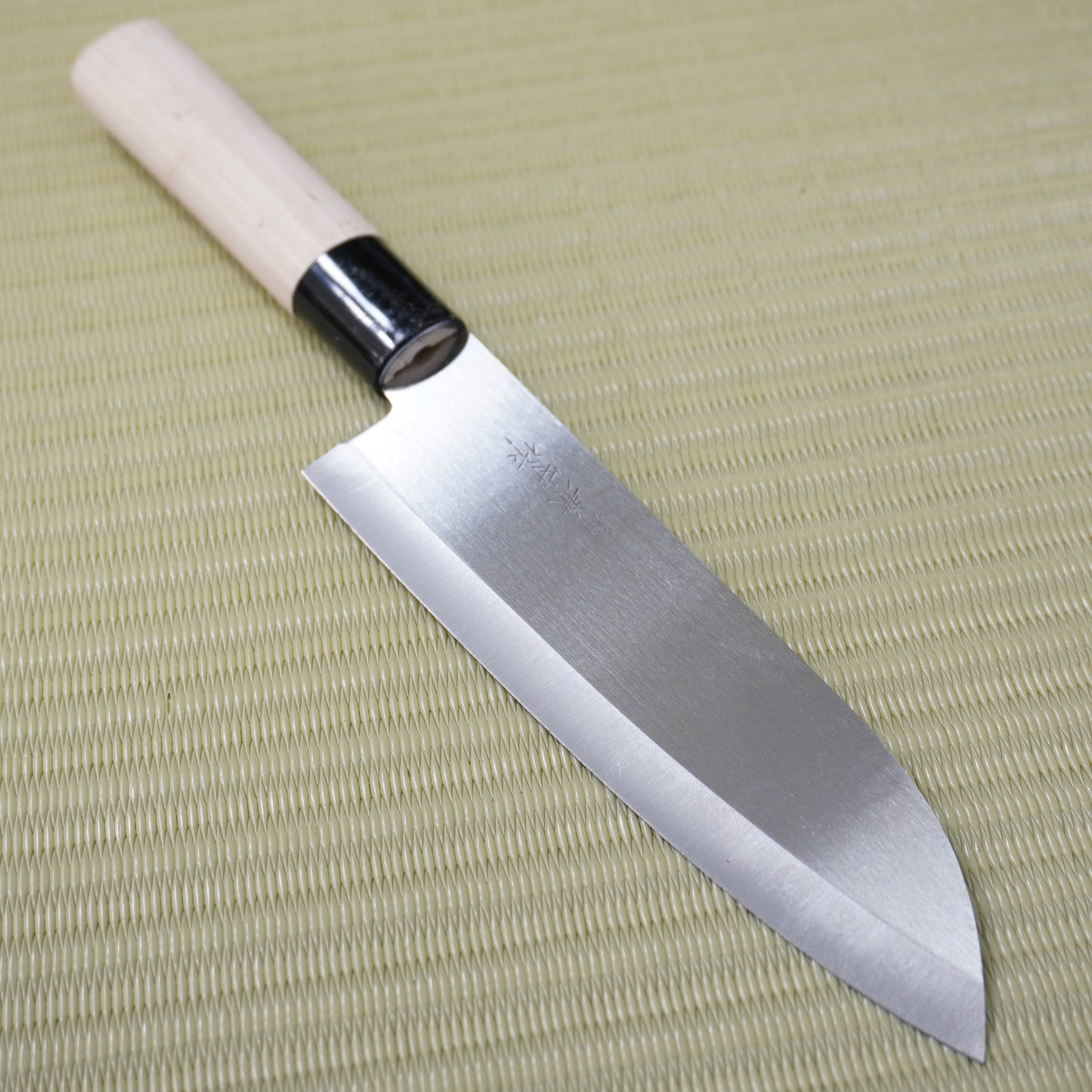 Noshu Kanemori Santoku Knife 170mm Signed Japan Lightweight Excellent F-324