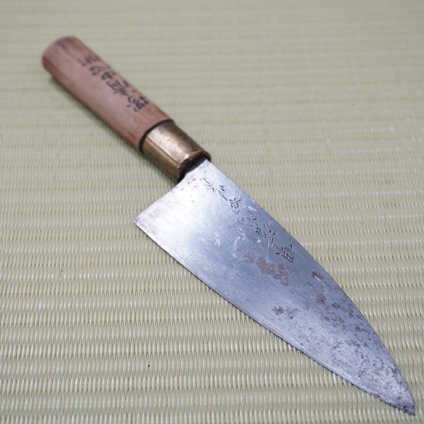 Sakai Genkichi Used Deba Knife 150mm Signed Japan High Quality Blade F-336