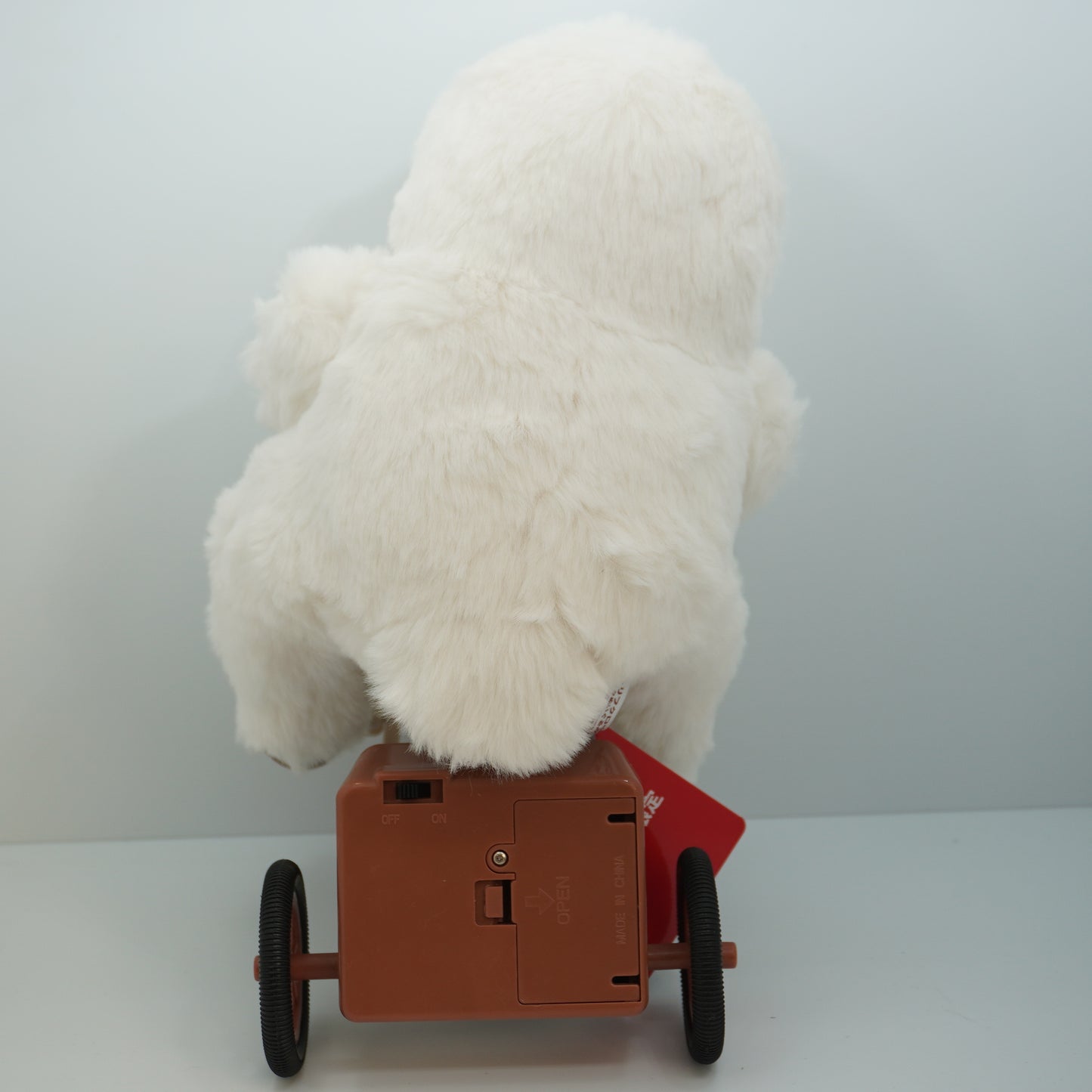 Japanese Owl Plush Toy on Bicycle Moves with Batteries "Charifukuro" Japan P-126