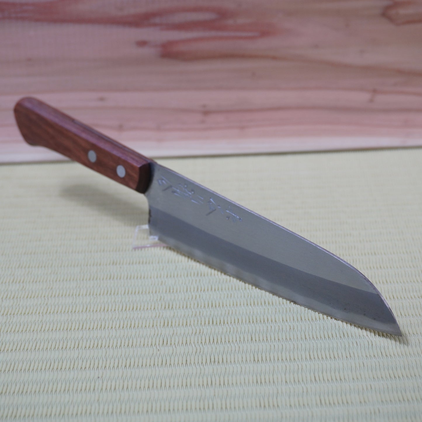 Kyoto Used Japanese Santoku Knife 165mm High Quality Blade Vintage Boxed F-342