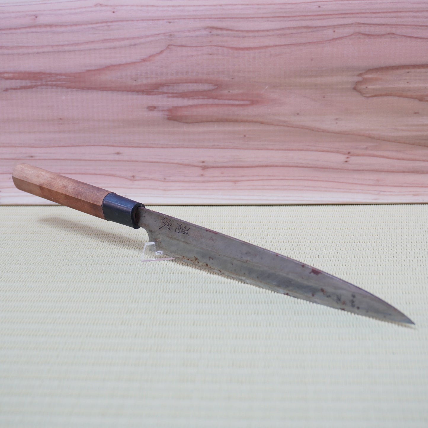 Tametsugu Used Japanese Yanagiba Knife 200mm Lightweight Sashimi Blade F-345