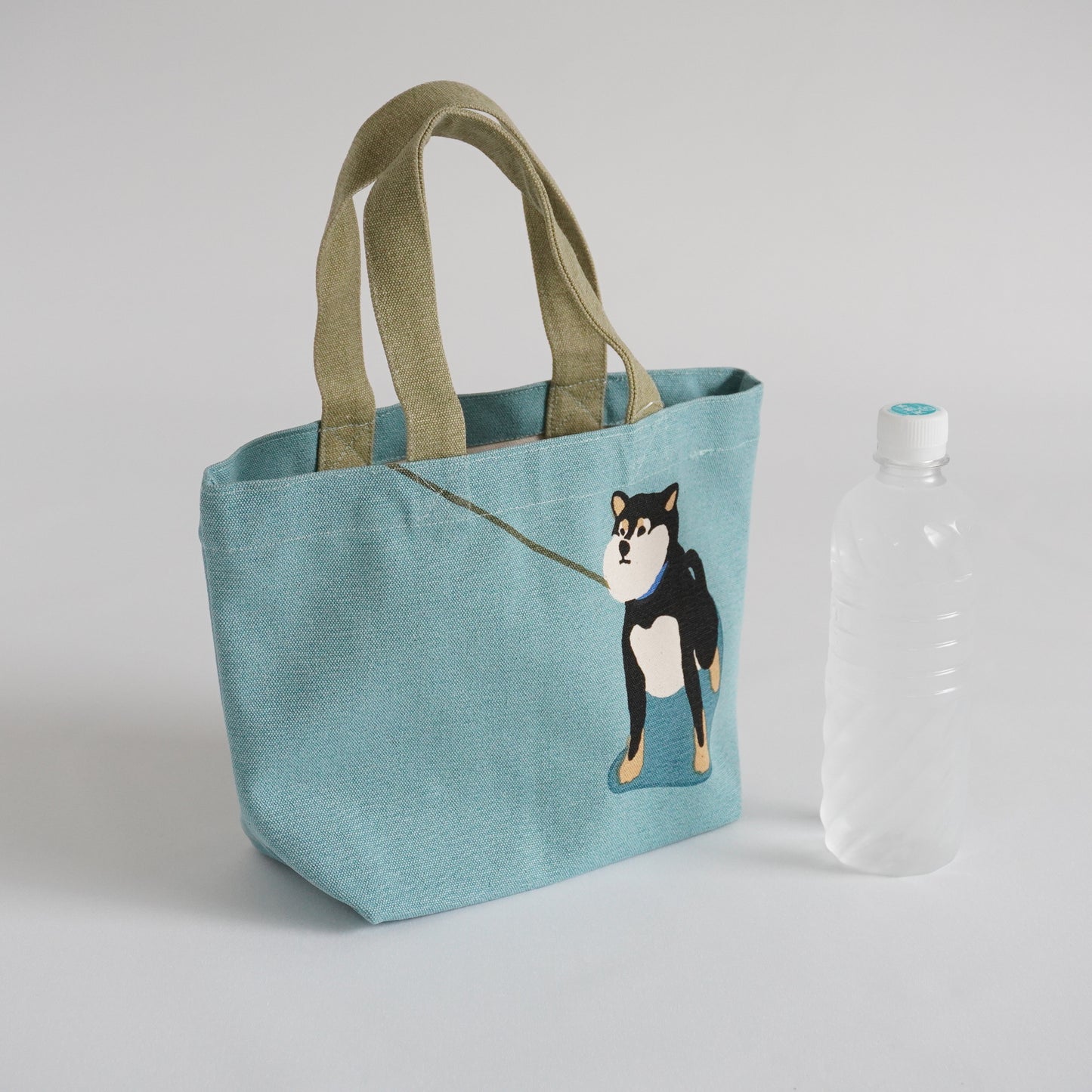 Shibata “Iya Iya Kuroyanagi” Cotton Tote Bag 11.8x7.9in Dog Walk P-134