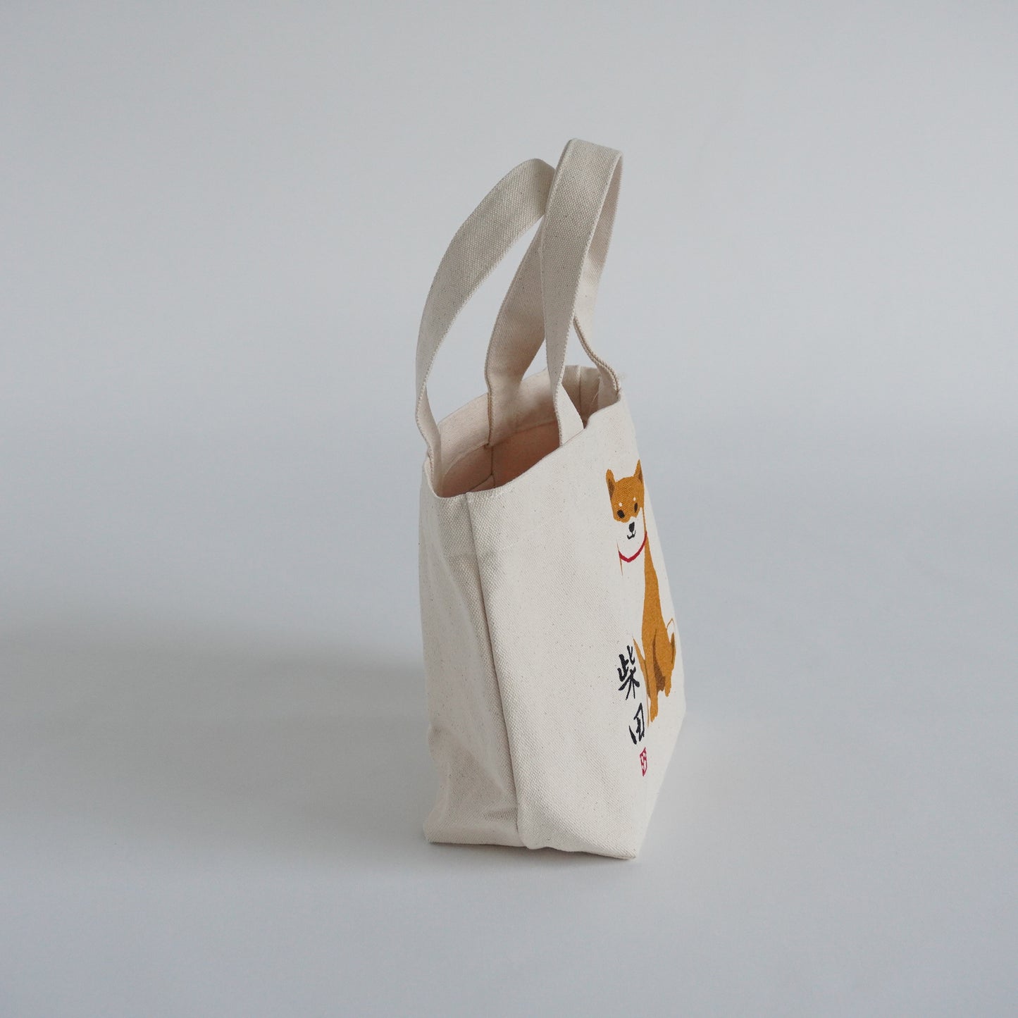 Shibata “Are you going for a walk?” Cotton Tote Bag 11.8x7.9in Dog Walk P-135