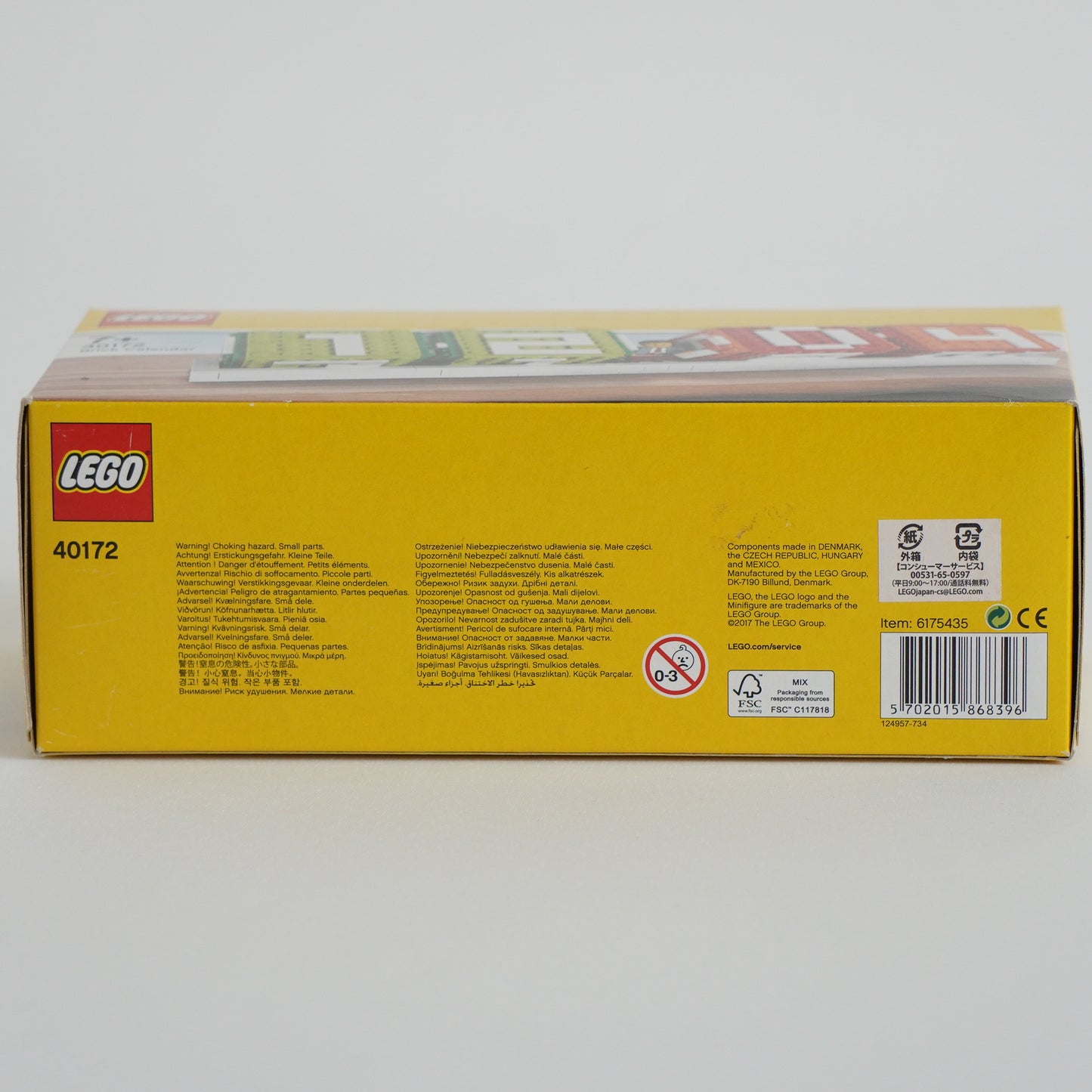 LEGO 40172 Brick Calendar Display Set - Retired, New, Sealed, Collectible P-140