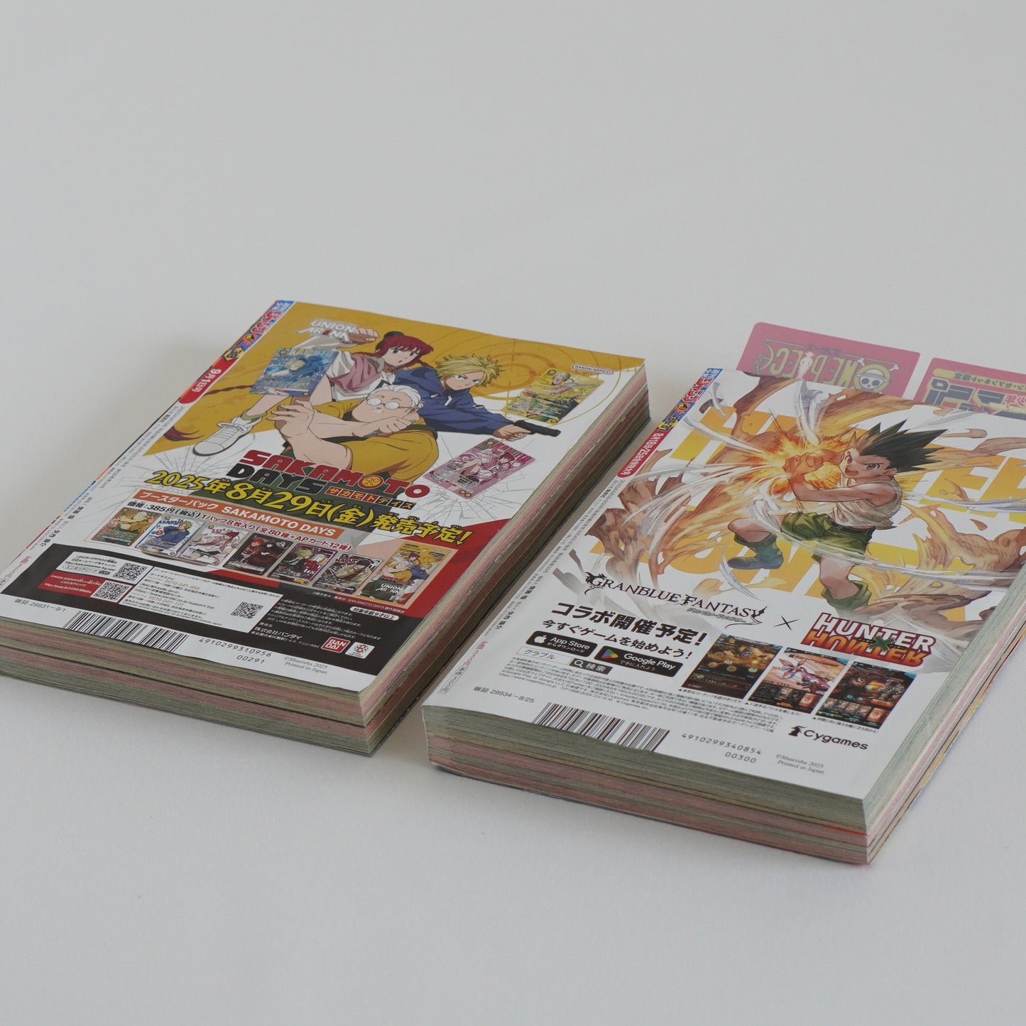 Weekly Shonen Jump 2025 #36-37 &38 Set w/ ONE PIECE Bookmark & Pokémon Stickers