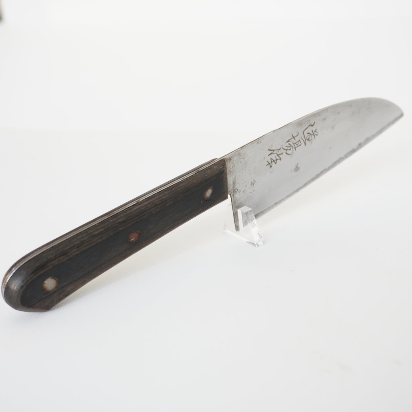 Dojo-saku Japanese Used Santoku Knife 130mm Vintage Lightweight Sushi F-361