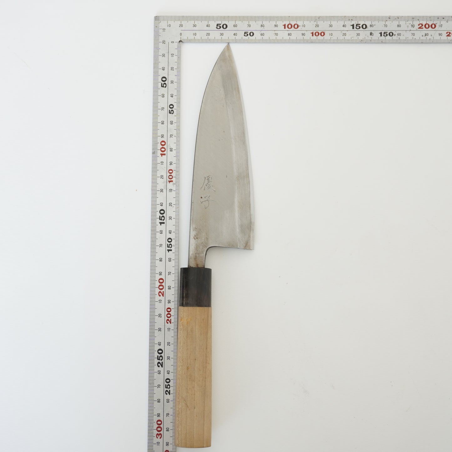 Yuko Japanese Used Deba & Yanagiba Knife Set Engraved Vintage High-Quality F-355