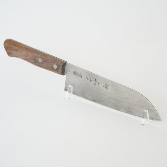 Sakai Shikimori Japanese Used Santoku Knife 165mm Lightweight Sushi F-358