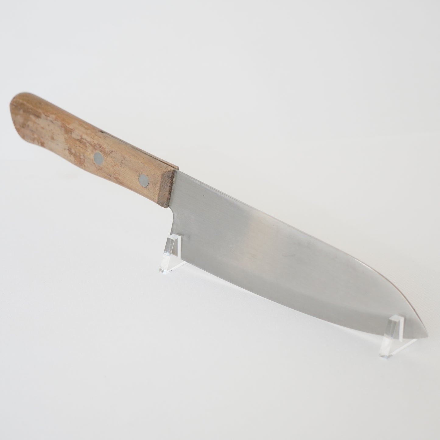 Noshu Magoroku Japanese Used Santoku Knife 165mm Vintage Lightweight Sushi F-359