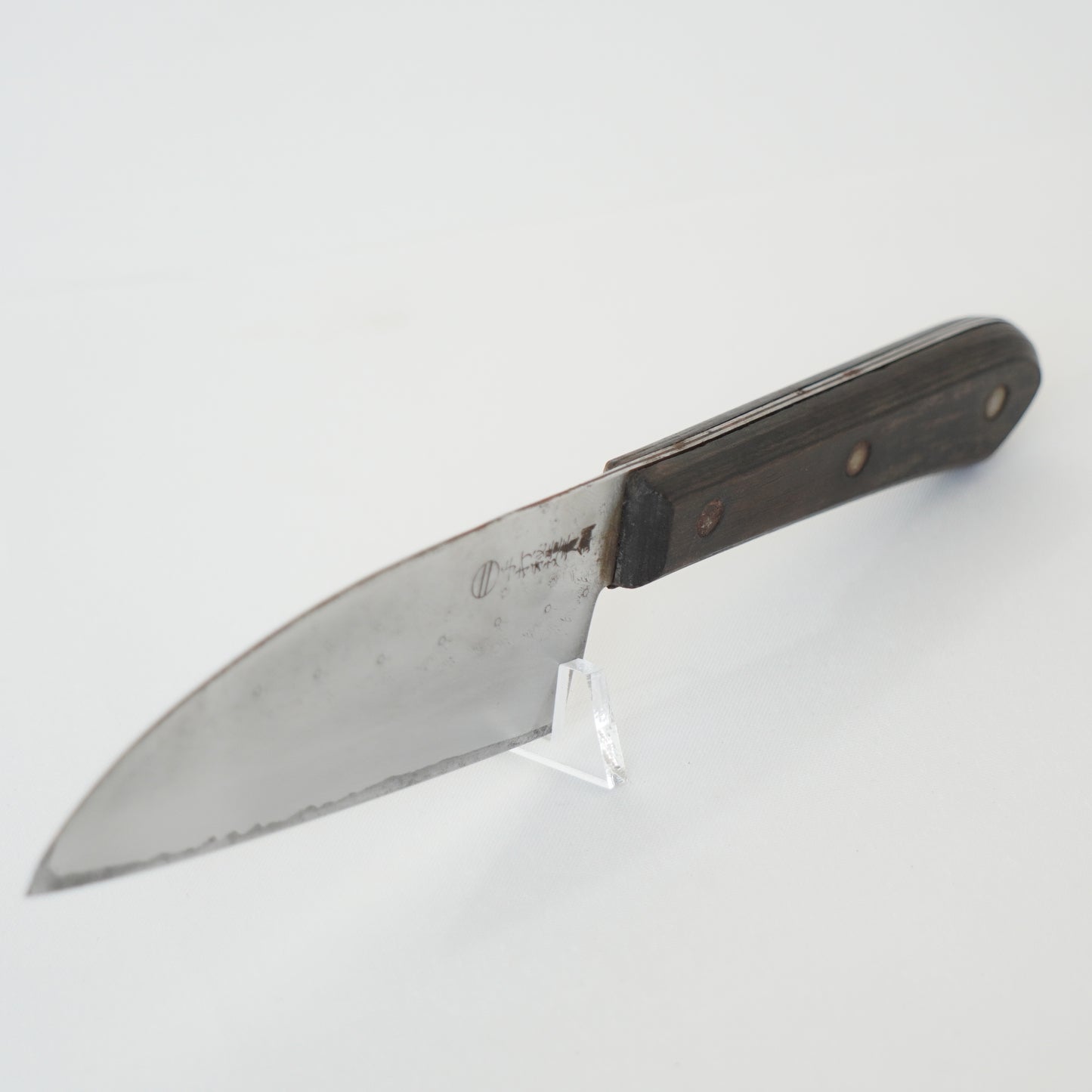 Dojo-saku Japanese Used Santoku Knife 130mm Vintage Lightweight Sushi F-361