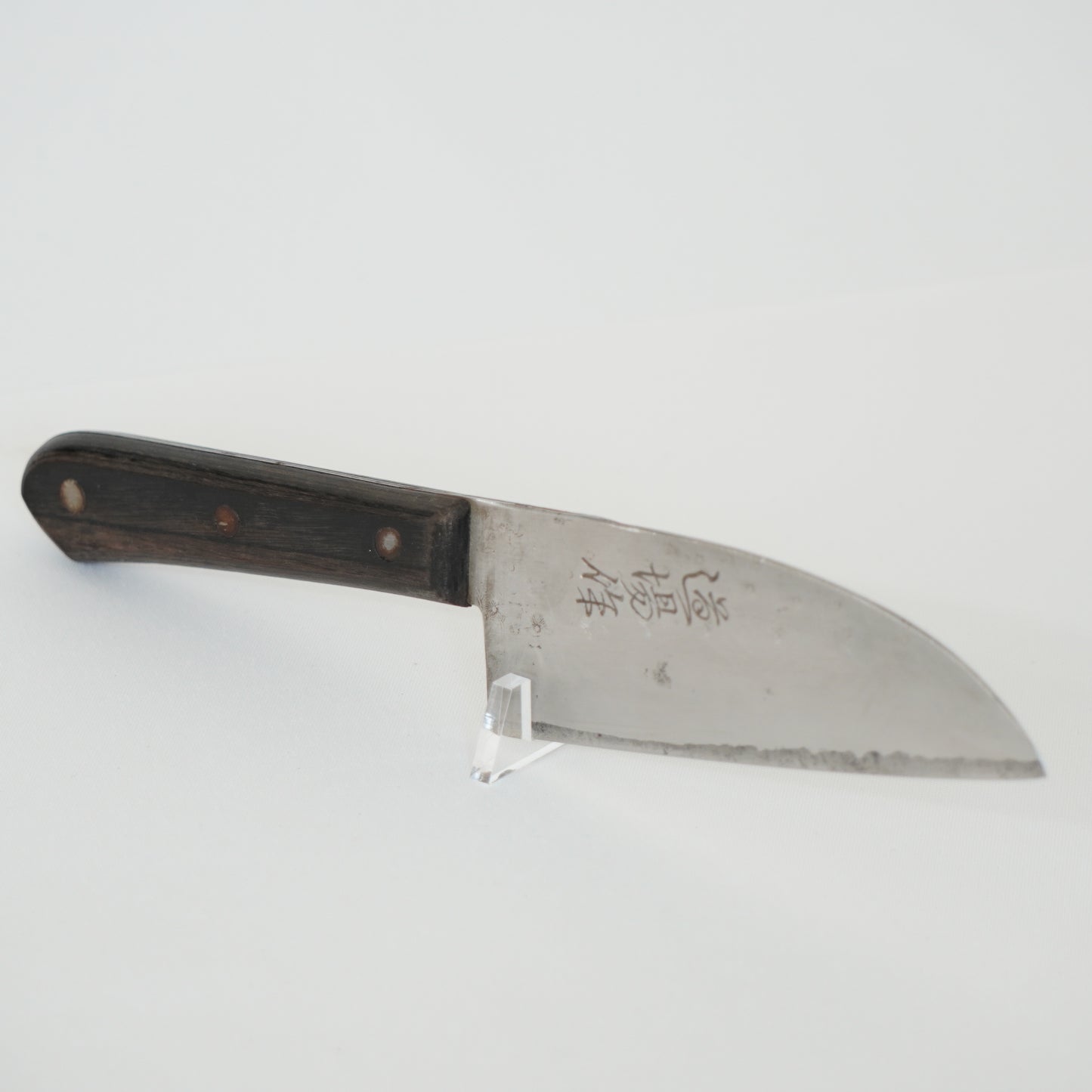 Dojo-saku Japanese Used Santoku Knife 130mm Vintage Lightweight Sushi F-361