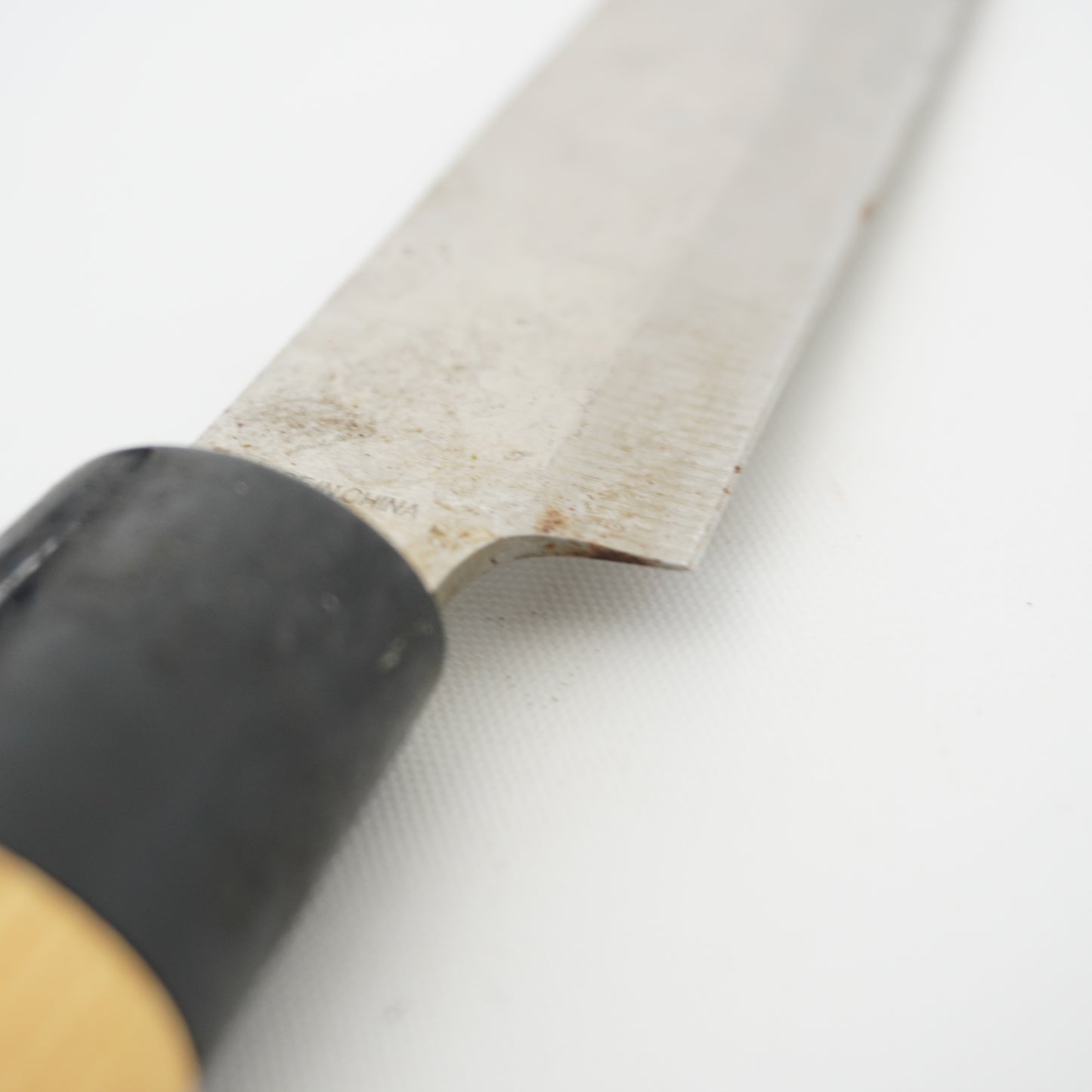 Rare Used Junk Chinese Kitchen Knife Combo Yanagiba Deba Mix F-373