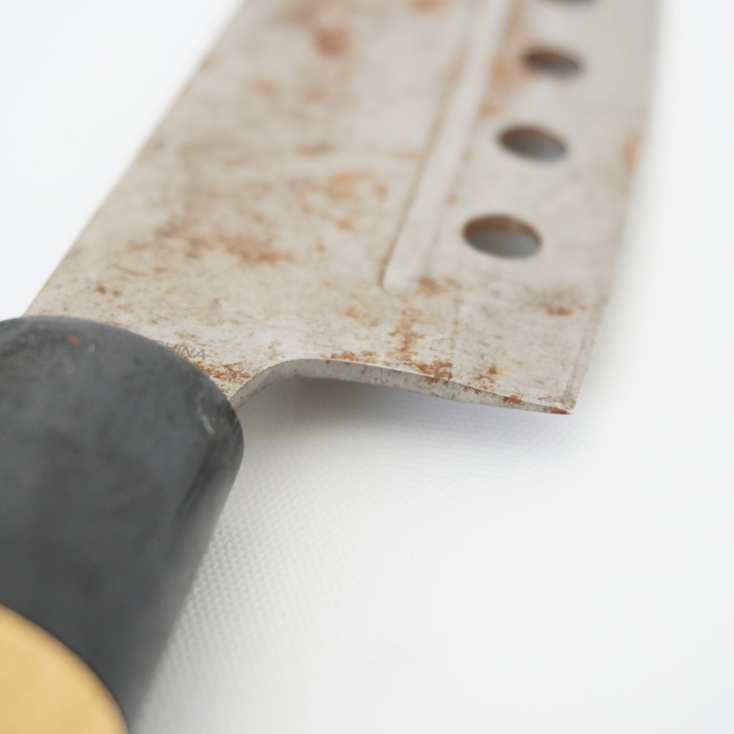 Rare Used Junk Chinese Kitchen Knife Combo Yanagiba Deba Mix F-373