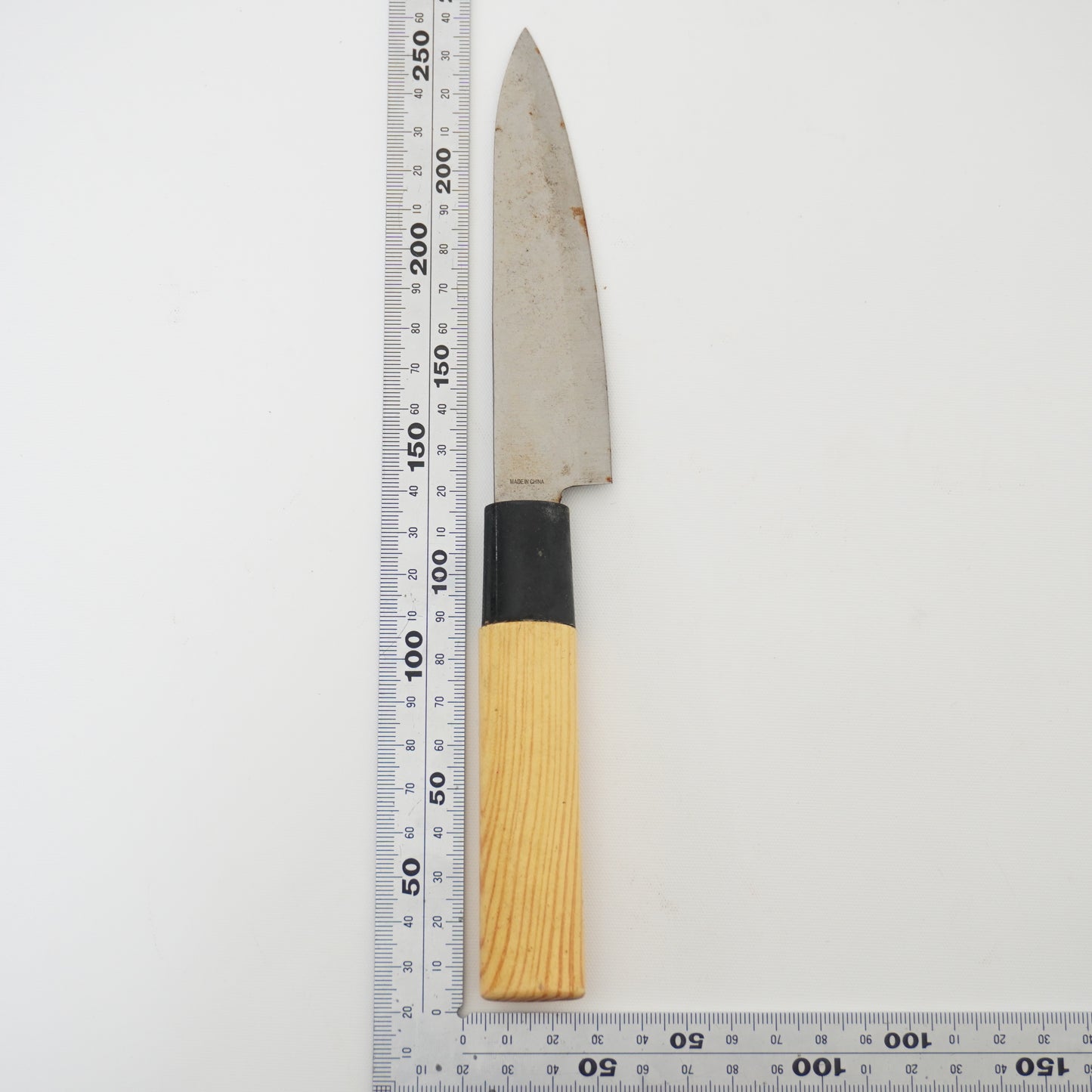 Rare Used Junk Chinese Kitchen Knife Combo Yanagiba Deba Mix F-373