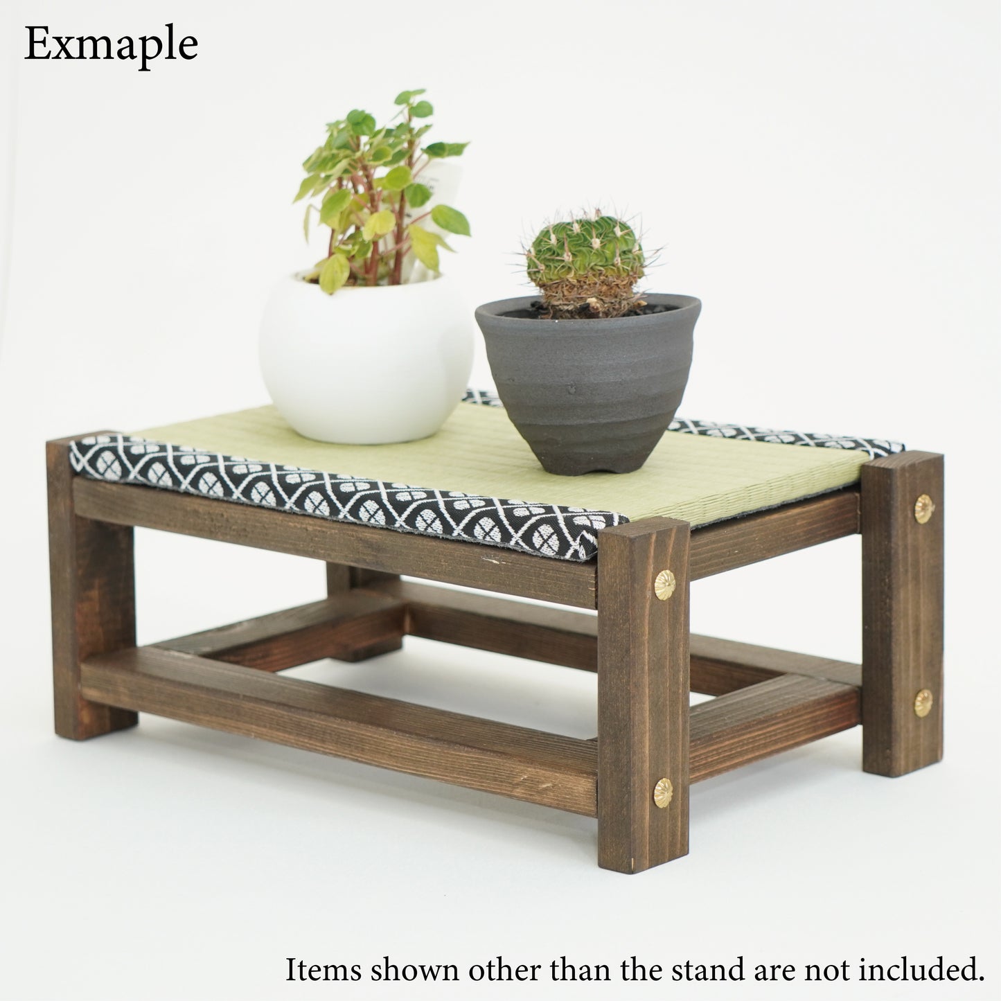 Tatami Display Stand walnut Finish Japanese Blue Wagara Edge Anime Figure