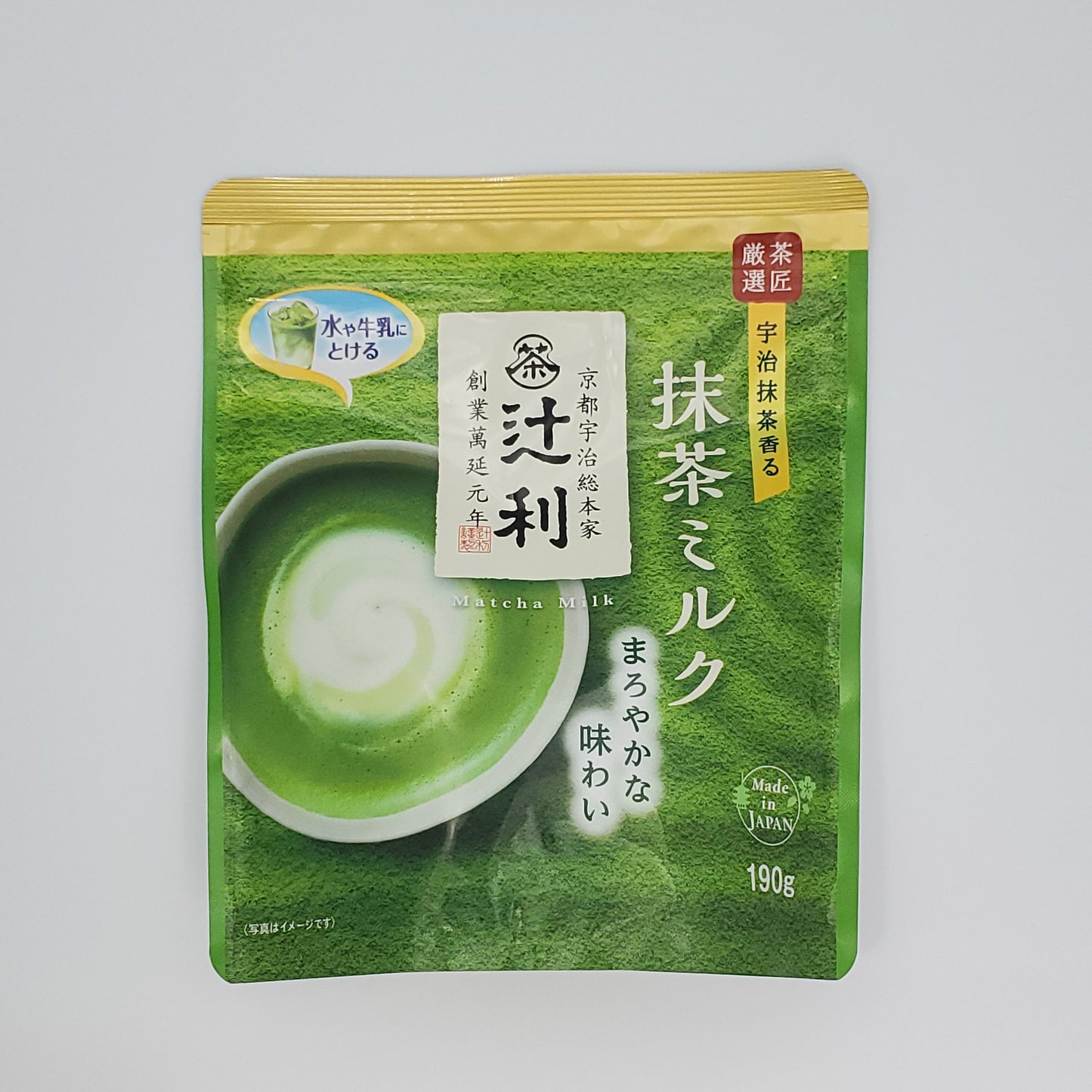 Tsujiri Matcha Milk Green Tea Flavor Powder 190g Set 5 Packs From Japan