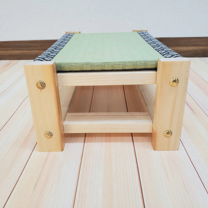 Tatami Display Stand Beeswax Finish Japanese Blue Edge Collection Nendoroid