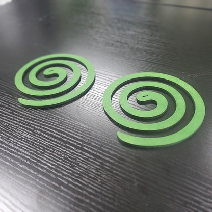 2 piece setJapanese Spiral Design Trivet Green Original Gift Made in Japan