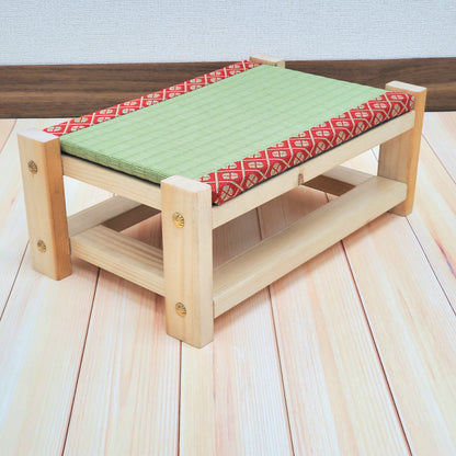 Tatami Japanese Display Stand Beeswax Finish Red Edge Collection Nendoroid