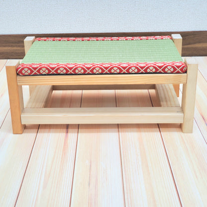 Tatami Japanese Display Stand Beeswax Finish Red Edge Collection Nendoroid