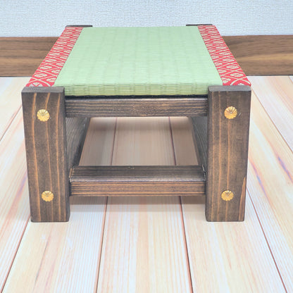 Tatami Japanese Display Stand Walnut Finish Red Edge Collection Nendoroid
