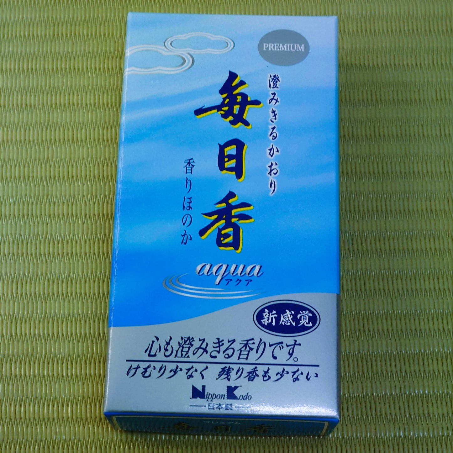 Japanese Incense - Mainichiko Aqua - Fresh Water-Inspired Scent for Calm and Clarity