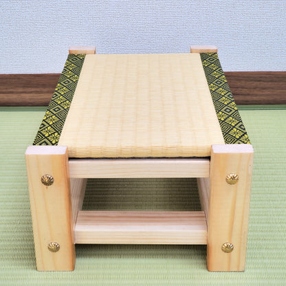 Tatami Display Stand Beeswax Finish Japanese Masugiku Edge Collection Nendoroid