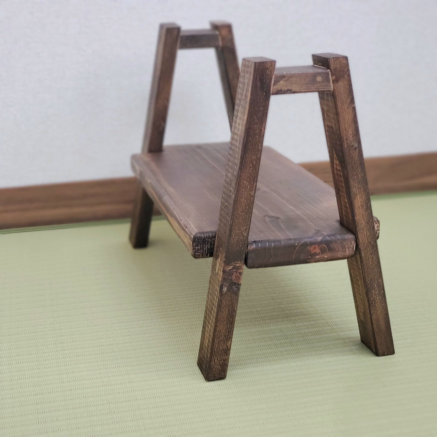 Stylish Wooden Display Stand | Rustic Plant Riser for Vase & Décor Made In Japan