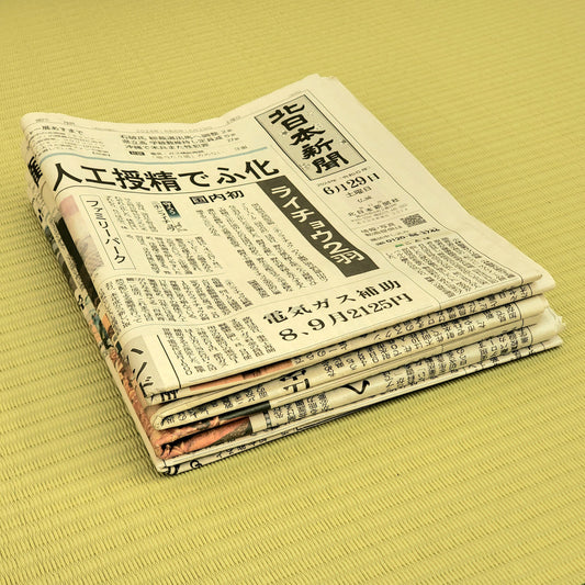 Japanese Newspaper Set 1.1lb (0.5kg) Kanji Hiragana Katakana Study and Wrapping
