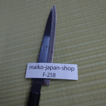 Sale! Tetsuhiro Japanese Yanagi Knife Black Blade Used Kitchen Japan Sasimi F-258